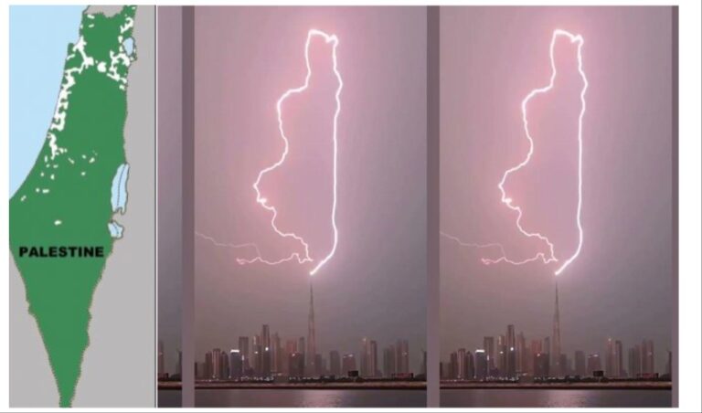 Breathtaking Burj Khalifa Lightning Goes Viral